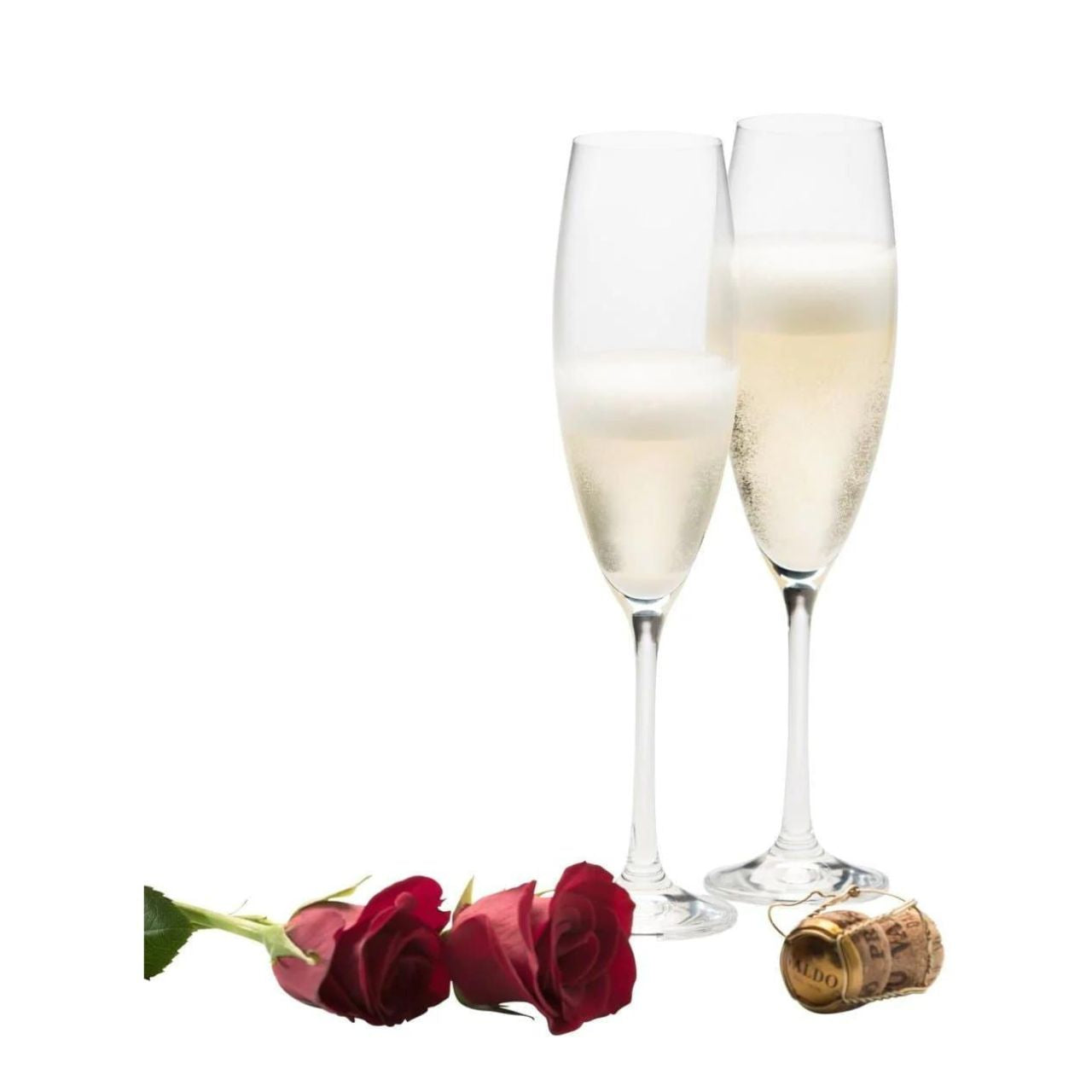 If you love your "fizz" then our champagne flutes are for you. The champagne flute represents luxury and class. Aesthetically, it has a tall, thin body with medium to long stem that makes you immediately think of sophistication and indulgent celebrations. A flute shape glass really gives more "oomph" to your champagne/prosecco as more bubbles are generated and float to the surface.