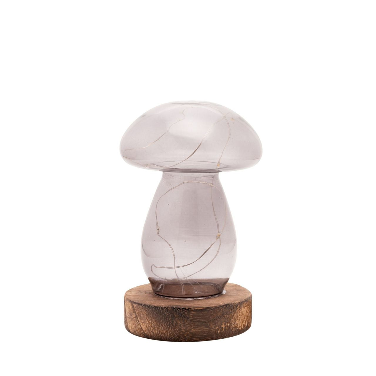 This stylish contemporary item will make a gorgeous addition to any contemporary home. With its modern glass lighting aesthetic, it will look perfect on a mantlepiece, cabinet, or bedside table.