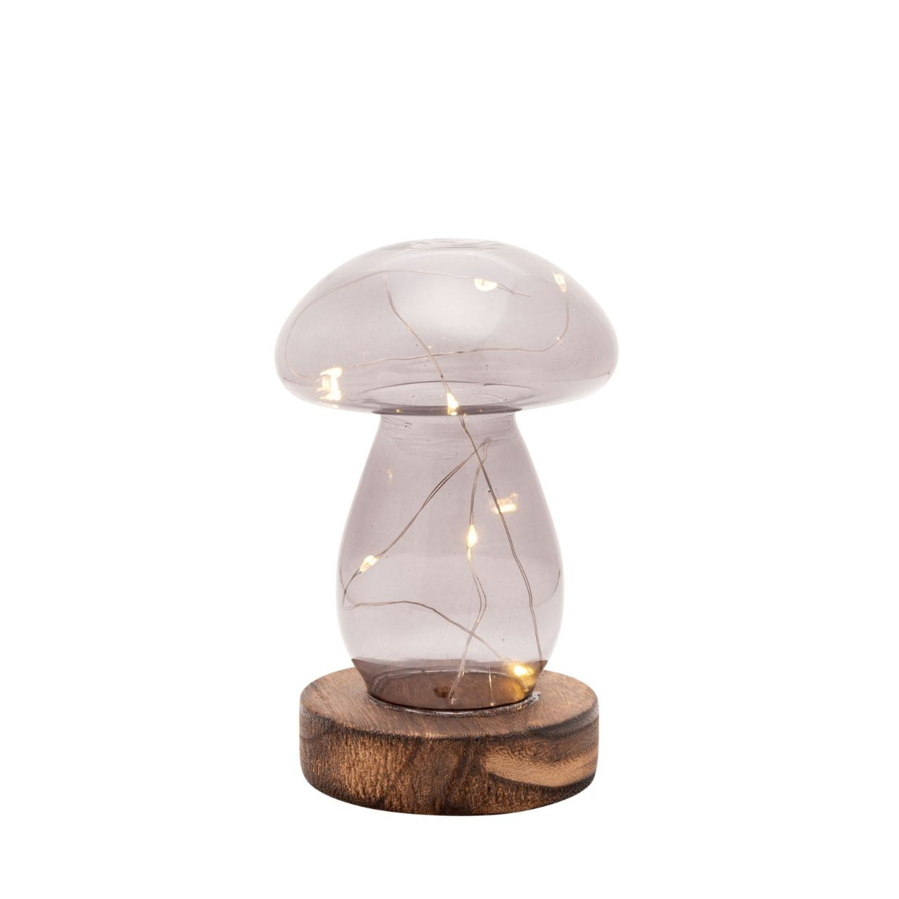 This stylish contemporary item will make a gorgeous addition to any contemporary home. With its modern glass lighting aesthetic, it will look perfect on a mantlepiece, cabinet, or bedside table.