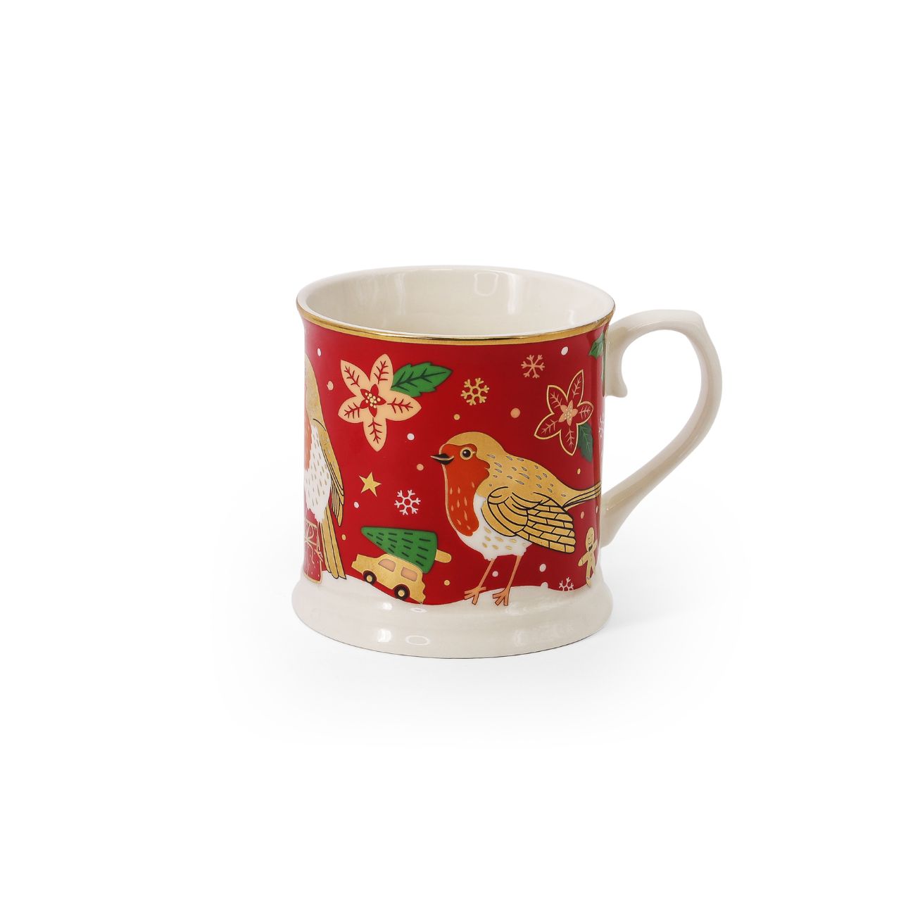 Have a Very & Merry and Christmas Robin Set of 2 Tankards by Tipperary   This festive Christmas set by Tipperary will add a touch of joy to your holiday celebrations. Featuring two unique tankards with a charming seasonal scene of a cheerful robin, these mugs are perfect for enjoying seasonal drinks with family and friends.