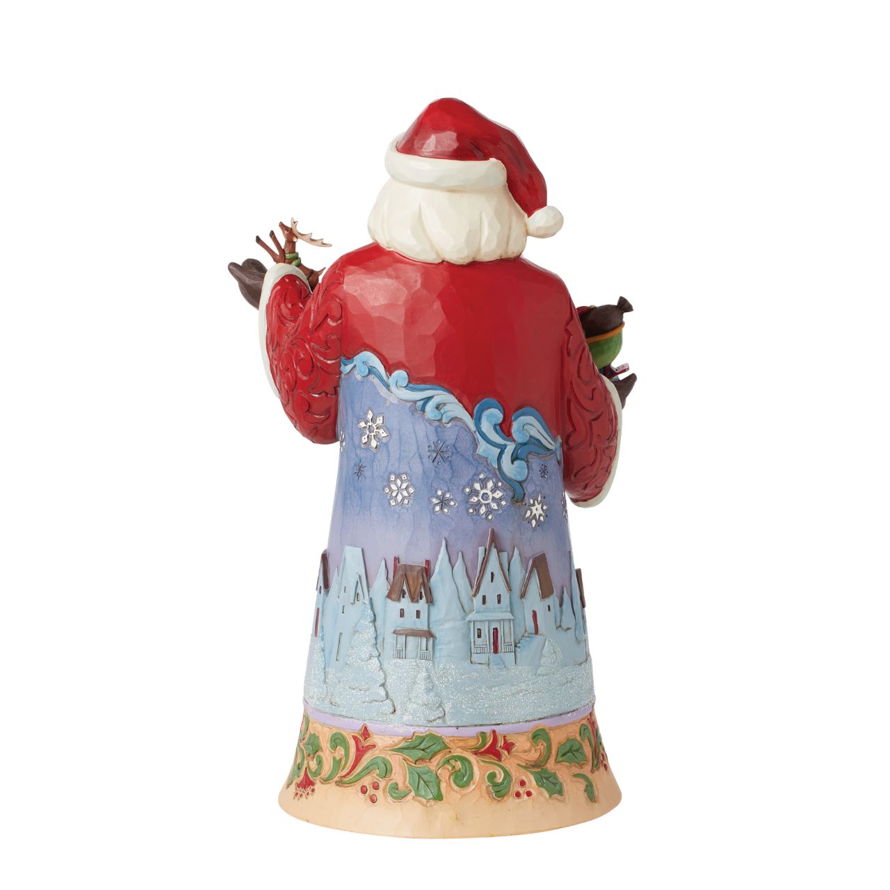 Hand painted and hand crafted from high quality cast stone, this Santa with sleigh scene is the perfect addition to any Christmas display. Comes in fully branded packaging.