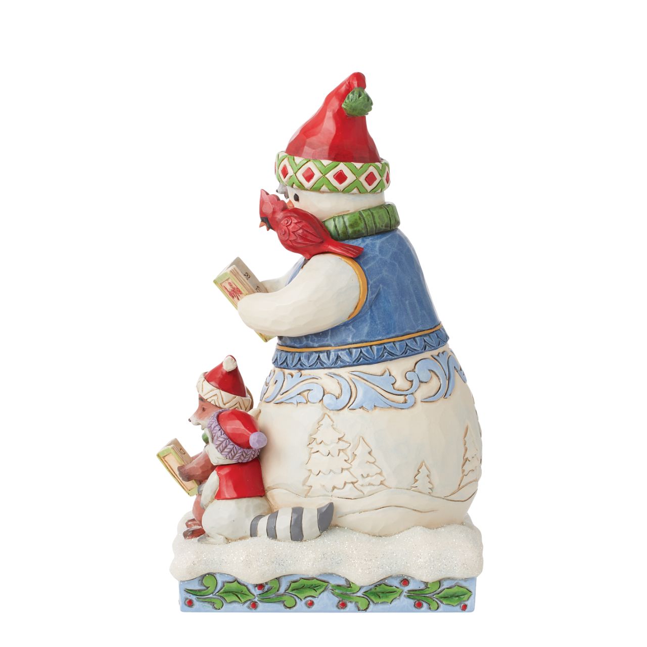 The perfect grouping to get you in the Christmas spirit. This happy group of animals with their Snowman friend are the perfect addition to any festive display from Jim Shore and his Heartwood Creek collection. Comes in fully branded packaging.