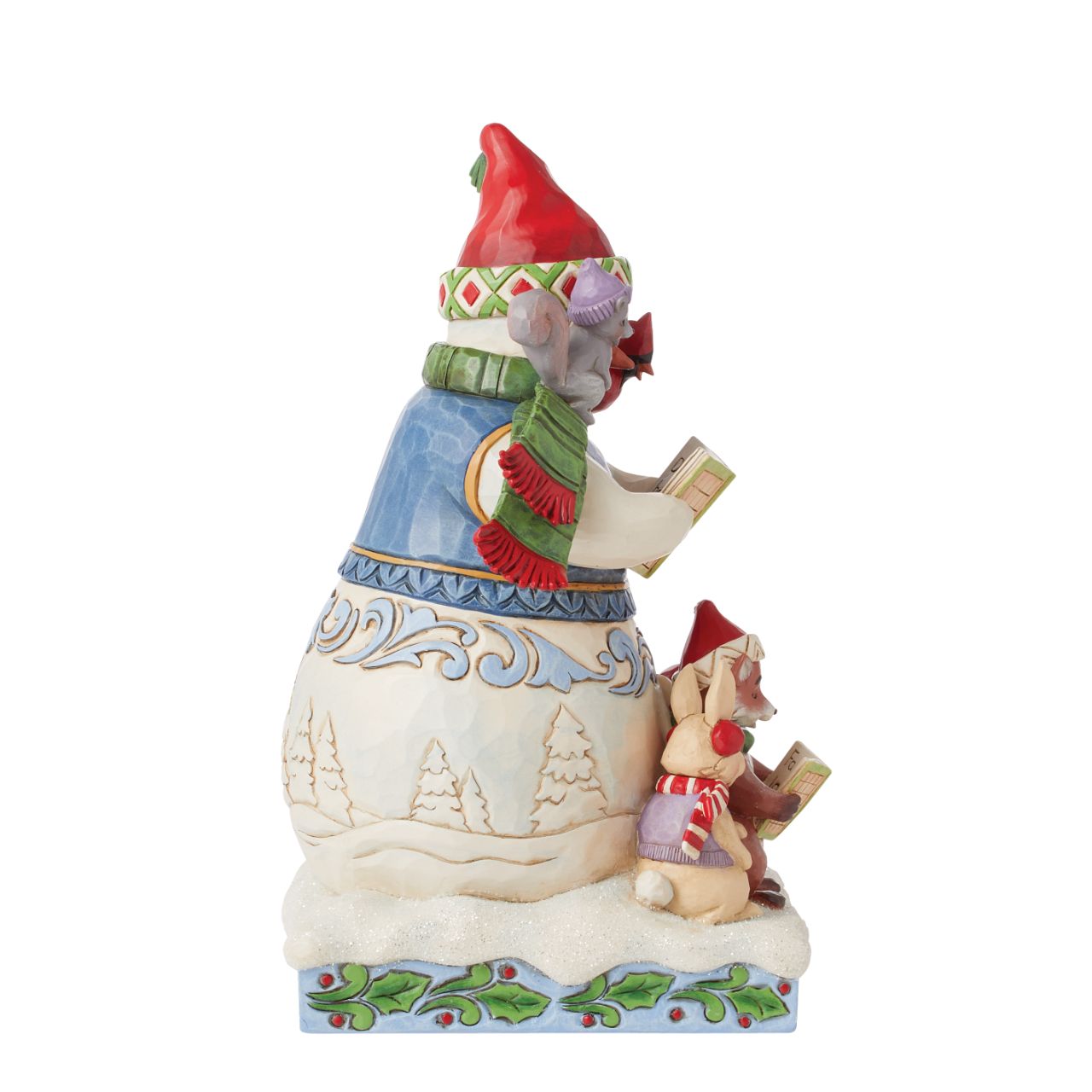 The perfect grouping to get you in the Christmas spirit. This happy group of animals with their Snowman friend are the perfect addition to any festive display from Jim Shore and his Heartwood Creek collection. Comes in fully branded packaging.