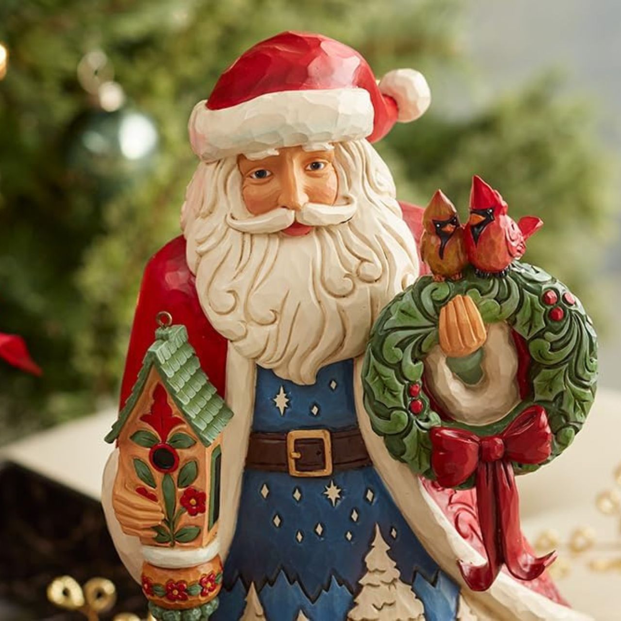 Heartwood Creek Santa with Birdhouse Figurine