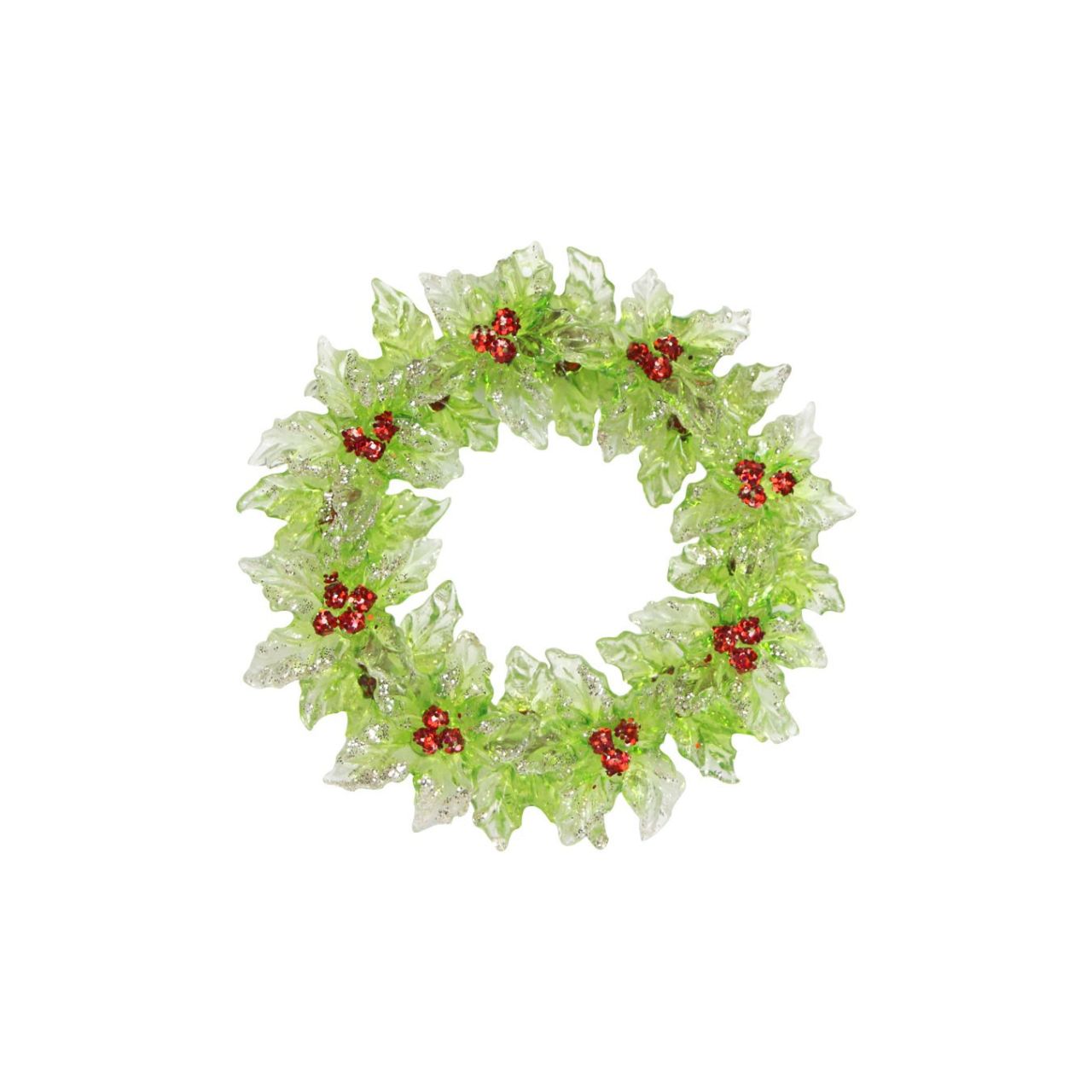 Gisela Graham Holly Wreath & Berries Christmas Hanging Ornament  This Holly Wreath & Berries Christmas Hanging Ornament by Gisela Graham is the perfect festive accessory for your home. Crafted from fine materials, it features intricate detailing that will add an extra special touch to your holiday decorations.