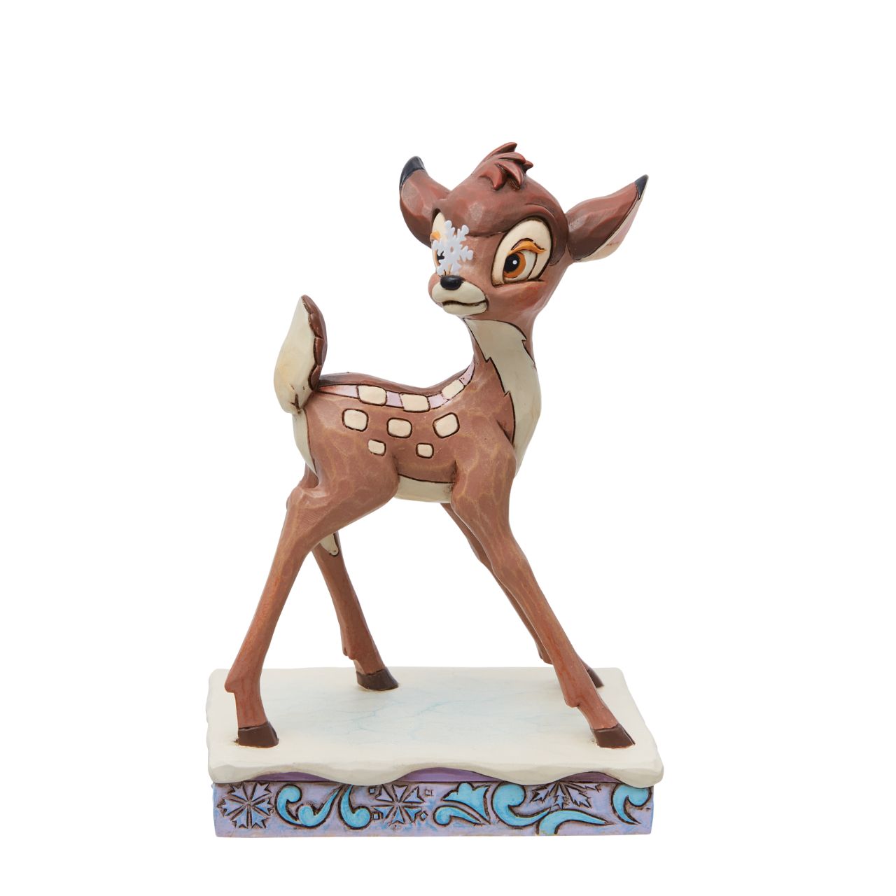 Disney's Bambi is perfect for Christmas. Designed by award winning artist Jim Shore, they have the sweetest little snowflake balanced on the end of their nose. Hand crafted from high quality cast stone and hand painted, this is the ideal gift for any Disney collector.