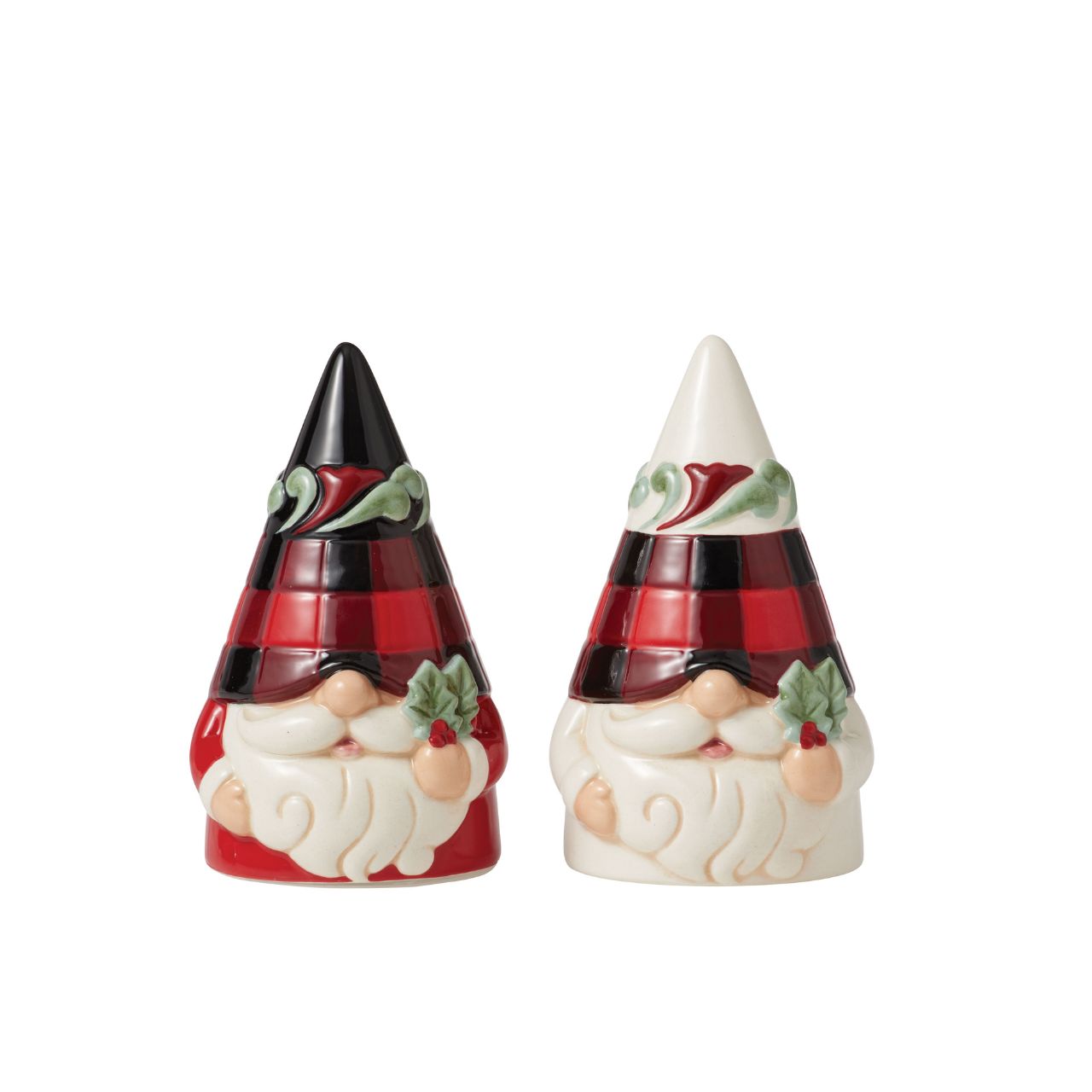 Christmas Highland Glen Salt & Pepper Shakers by Jim Shore  Designed by award winning artist Jim Shore as part of the Heartwood Creek Highland Glen Collection, hand crafted using high quality cast stone and hand painted, these salt & pepper shakers is perfect for the Christmas season. 