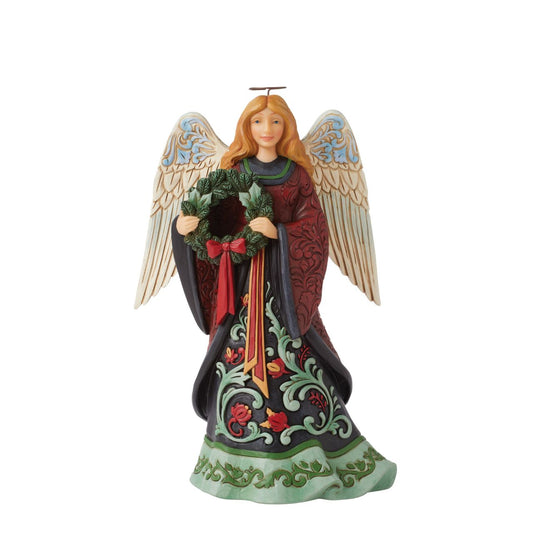 Designed by award winning artist Jim Shore as part of the Heartwood Creek Holiday Manor Collection, hand crafted using high quality cast stone and hand painted, this festive Angel is perfect for the Christmas season. Packaging, Full colour, fully branded gift box with photo.