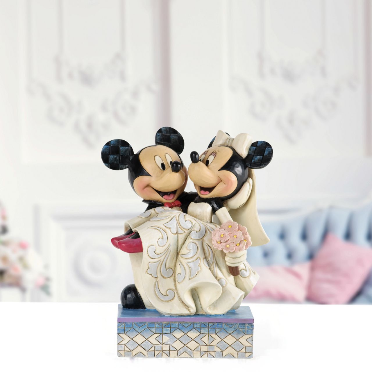 Jim Shore Mickey & Minnie Mouse Figurine - Congratulations