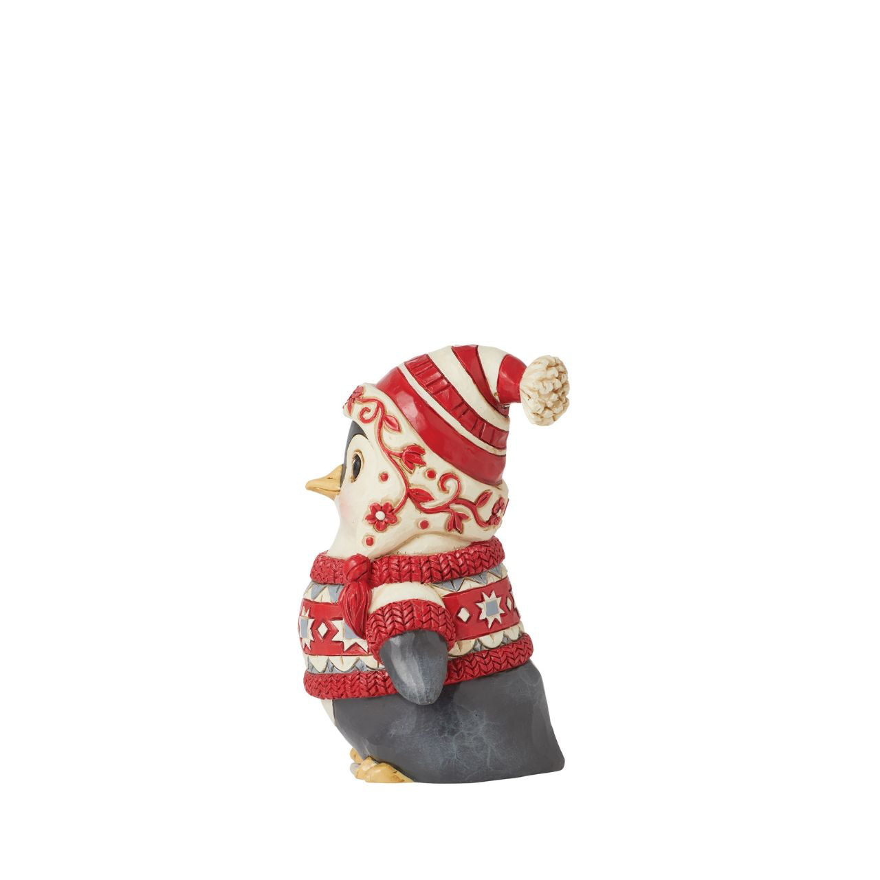 Hand crafted from high quality cast stone, this cute Penguin is the perfect Christmas accessory to any display. Created as part of the Nordic Noel collection from Heartwood Creek by Jim Shore. Comes in fully branded packaging.