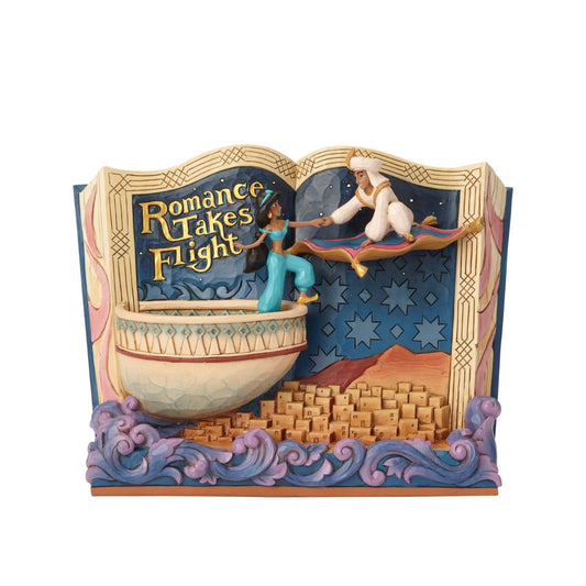 Disney Traditions Romance Takes Flight Storybook Aladdin Figurine