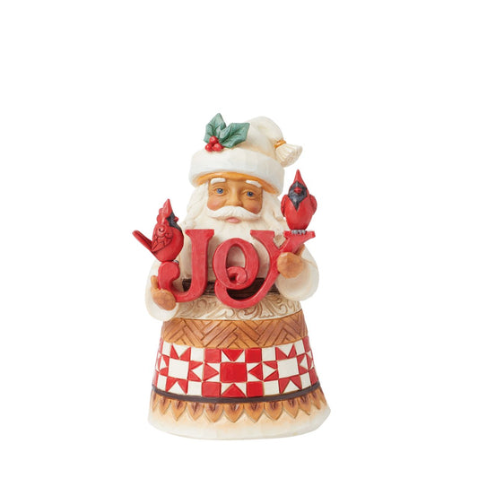 This pint-sized Santa is happy with his cardinal friends this Christmas. Hand crafted and painted with lots of little details, this piece is the perfect addition to any festive display. Comes in a fully branded gift box.