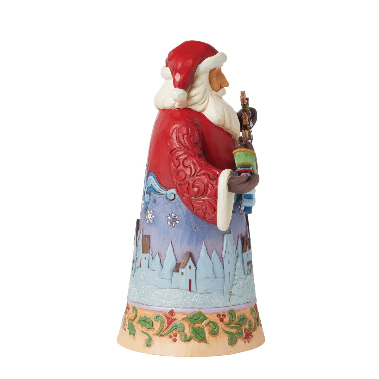 Hand painted and hand crafted from high quality cast stone, this Santa with sleigh scene is the perfect addition to any Christmas display. Comes in fully branded packaging.