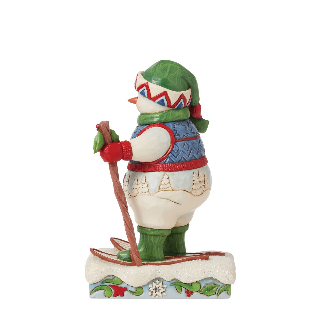 This festive figurine is the cutest Snowman, ready for the ice with his snowshoes. From the Heartwood Creek collection from Jim Shore. Comes in fully branded packaging.