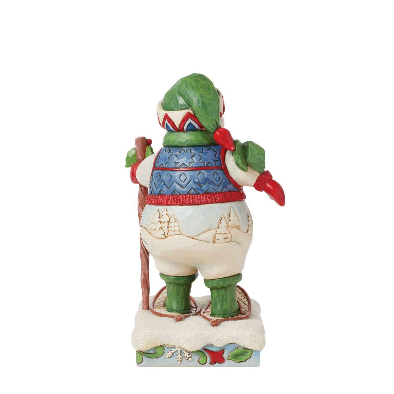 This festive figurine is the cutest Snowman, ready for the ice with his snowshoes. From the Heartwood Creek collection from Jim Shore. Comes in fully branded packaging.