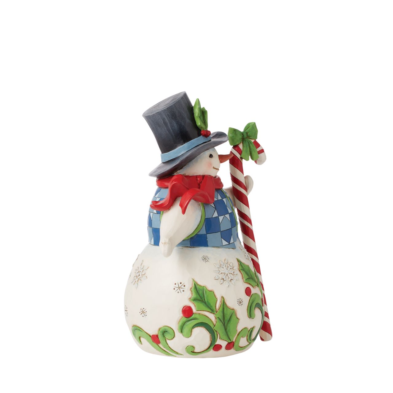 Sweet Christmas wishes for everyone with this cute Snowman figurine from the Heartwood Creek collection from Jim Shore. Comes in fully branded packaging.