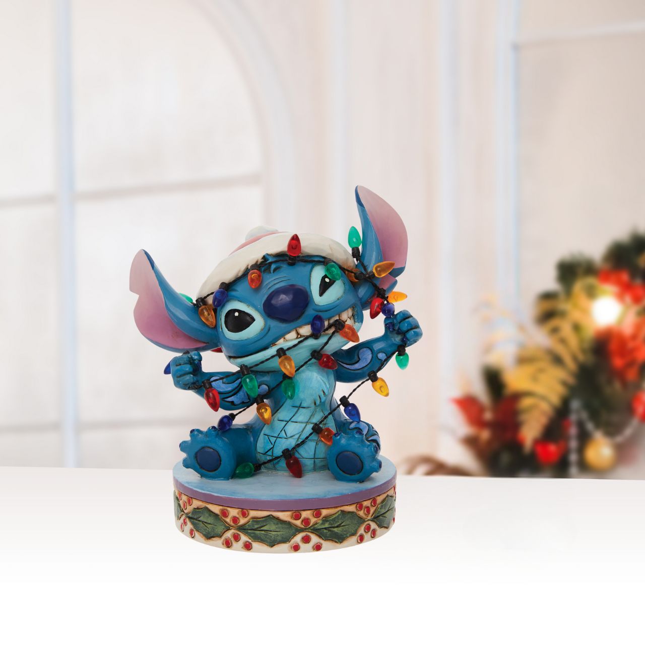 Stitch Wrapped in Christmas Li