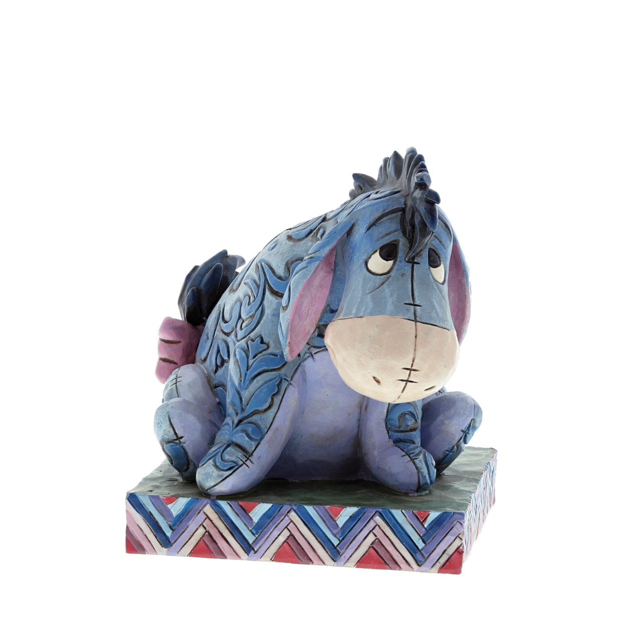 Eeyore is one of the most popular and loveable Disney characters. This figurine by award winning artist and sculptor, Jim Shore is a great addition to your Disney Traditions collection. The figurine is made from cast stone. Packed in a branded gift box.