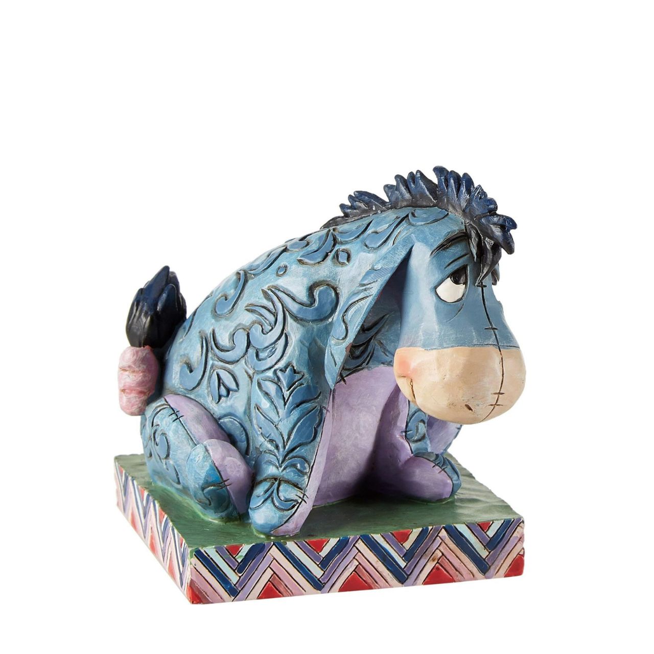 Eeyore is one of the most popular and loveable Disney characters. This figurine by award winning artist and sculptor, Jim Shore is a great addition to your Disney Traditions collection. The figurine is made from cast stone. Packed in a branded gift box.