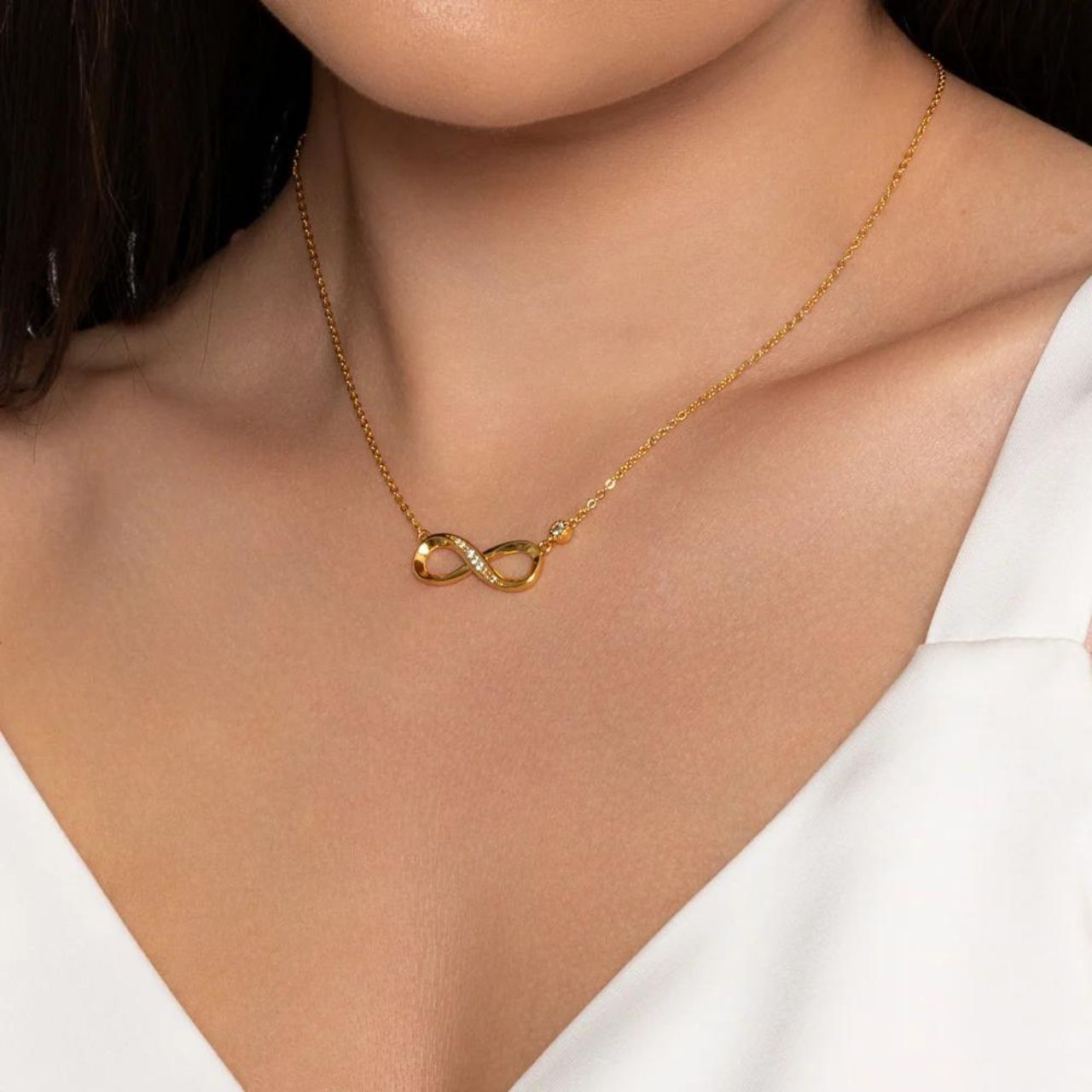 Gold Infinity Necklace by Knight & Day