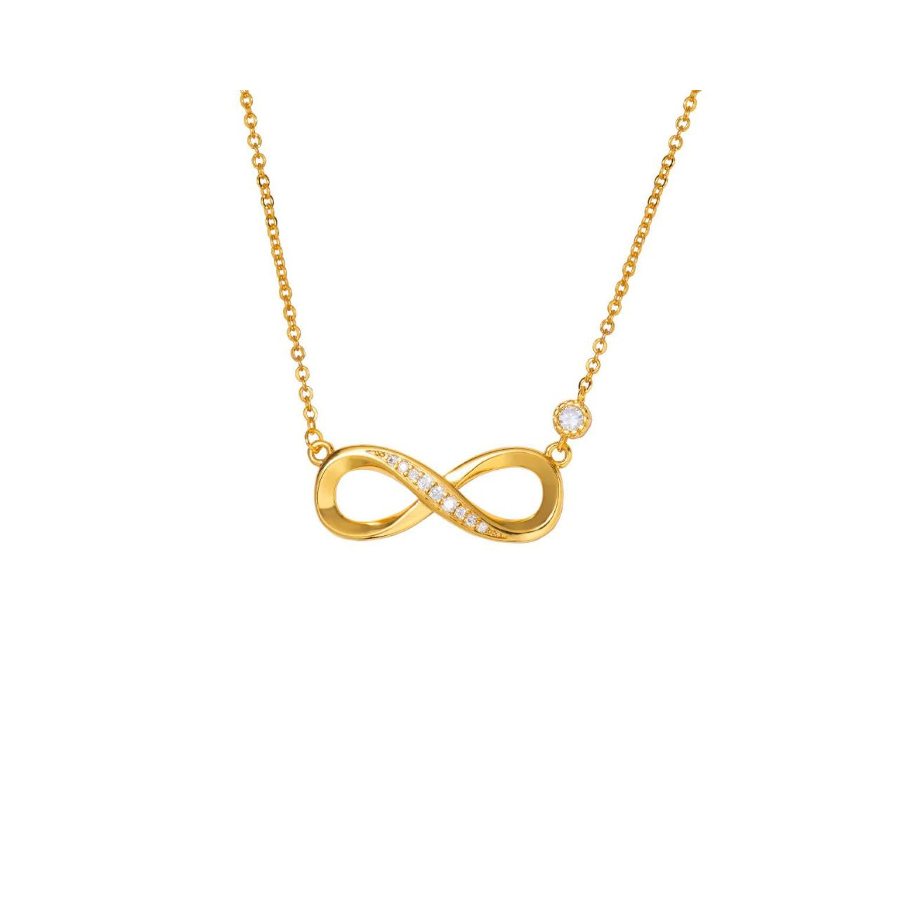 Gold Infinity Necklace by Knight & Day