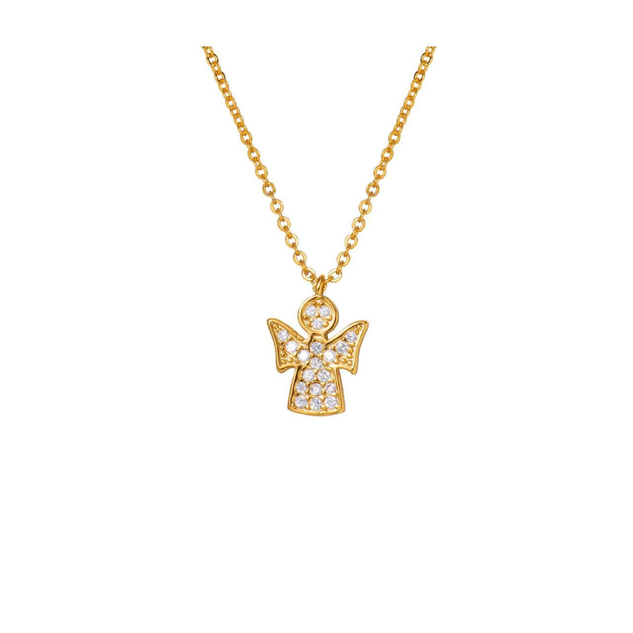 The Pink Box Gold Angel Necklace by Knight & Day