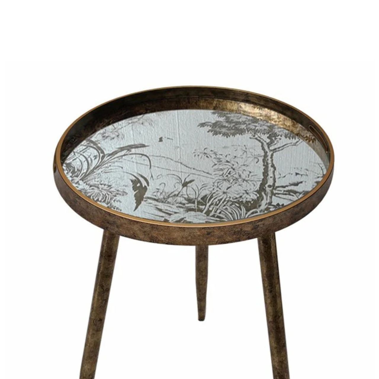 Introducing our Japanese Garden Side Table – a unique blend of rugged design and serene beauty.