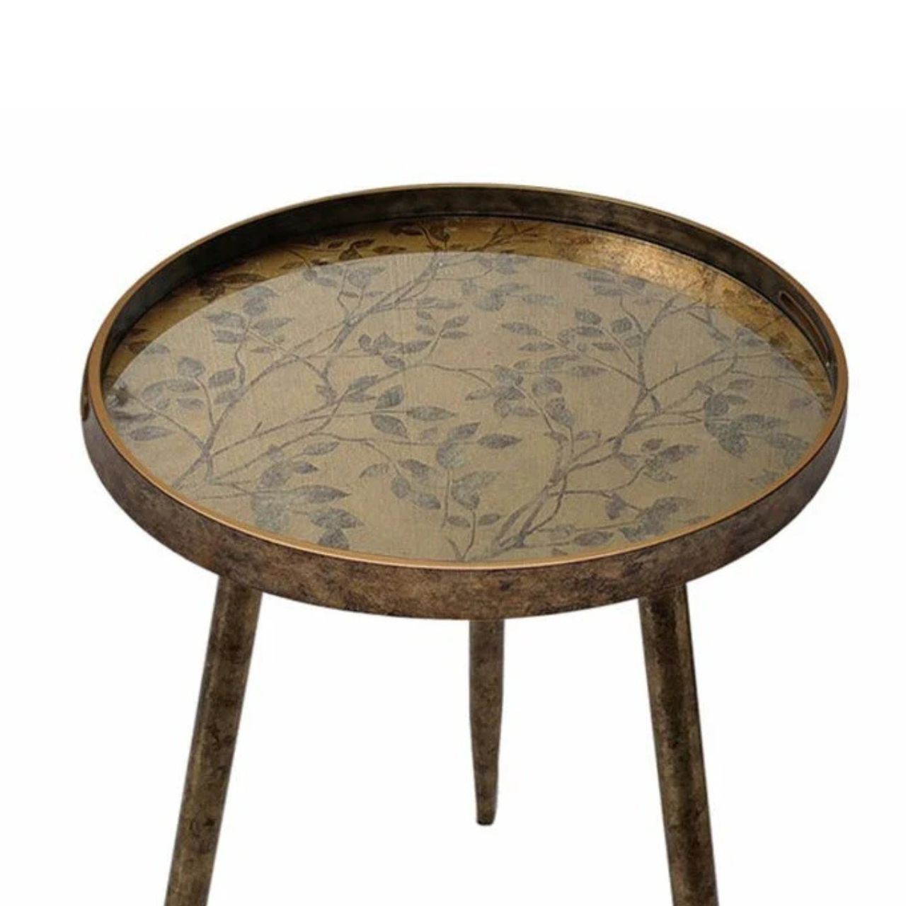 Introducing our Oriental Tree Side Table – a stunning fusion of rugged elegance and delicate beauty.