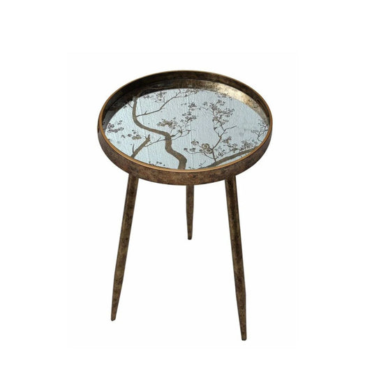 Introducing our Oriental Tree Side Table – a stunning fusion of rugged elegance and delicate beauty.