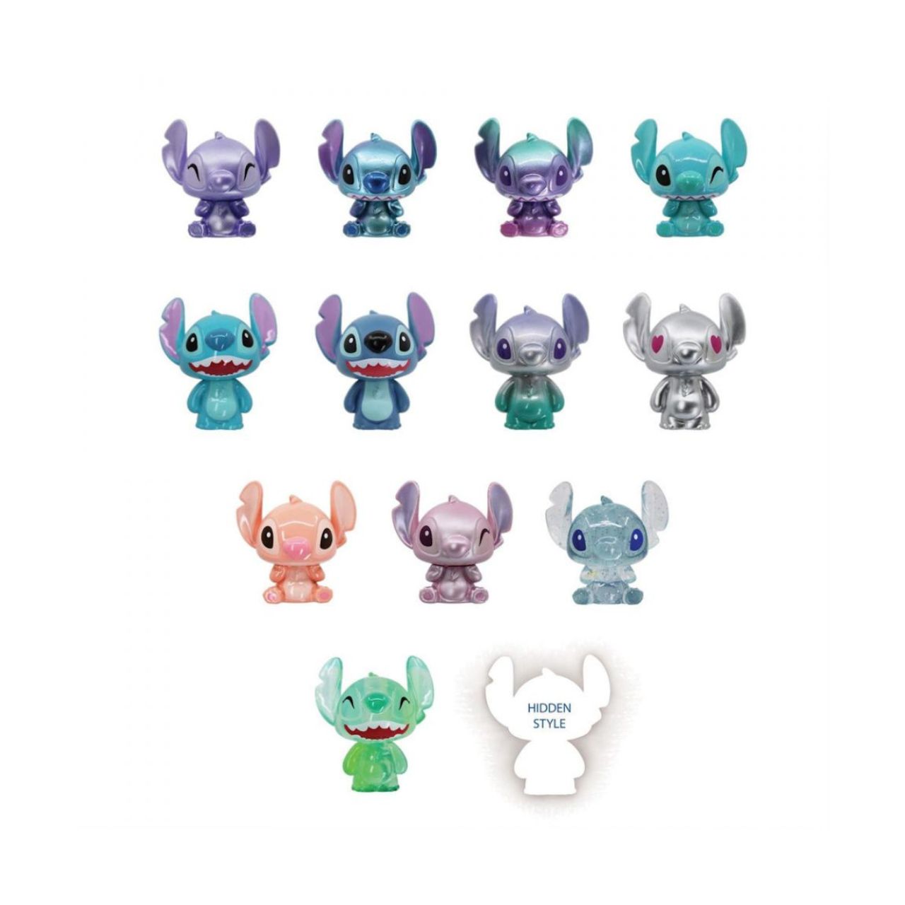 Grand Jester are pleased to present Disney's favourite alien in the newest format, a blind box. Individually wrapped mini resin Stitch figurines. There are a total of 13 different variations for fans to collect, 12 standard and 1 rare.