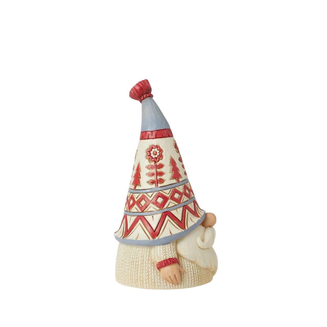 "Gnomebody loves Christmas as much as Jim Shore" Gnomes have fast become a collectors favourite for Jim Shore and this collection, new for 2023 won't disappoint. This Gnome in a white knitted jumper will steal the hearts of Children and Adults.