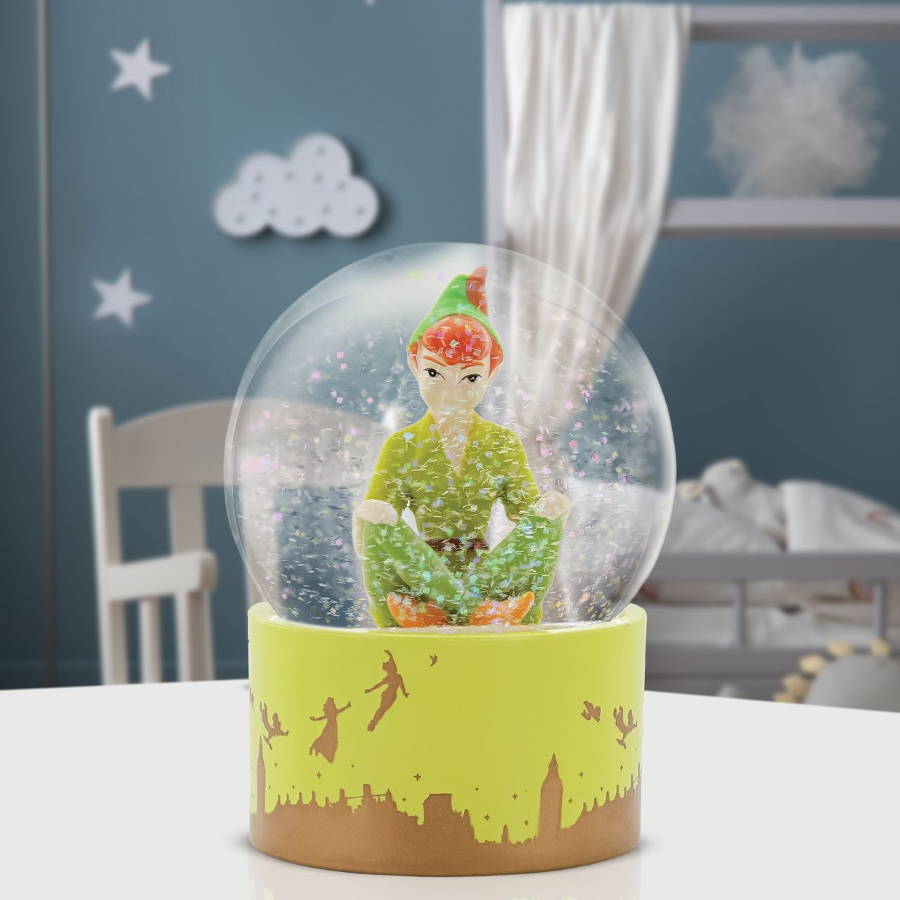 Embark on a whimsical journey to Neverland with our enchanting Peter Pan Figurine Waterball. This delightful creation captures the essence of the boy who never grows up, frozen in a moment of eternal adventure.