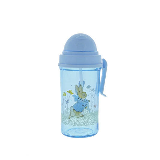 This handy Peter Rabbit Water Bottle is great for on the go or school. With a small handle for easy holding and a pop-up straw it is ideal for school lunch boxes, picnics or daytrips with the family.