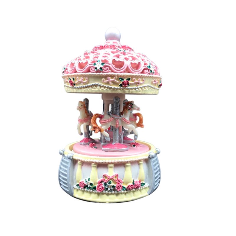 Pink Carousel by Music Box World