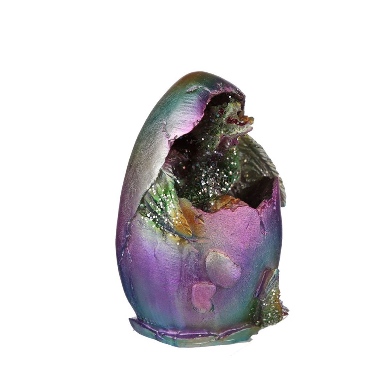 Rainbow Dragon Metallic Hatching Egg  Bring magic to life with a Rainbow Dragon Metallic Hatching Egg. Perfect for dragon enthusiasts of all ages.