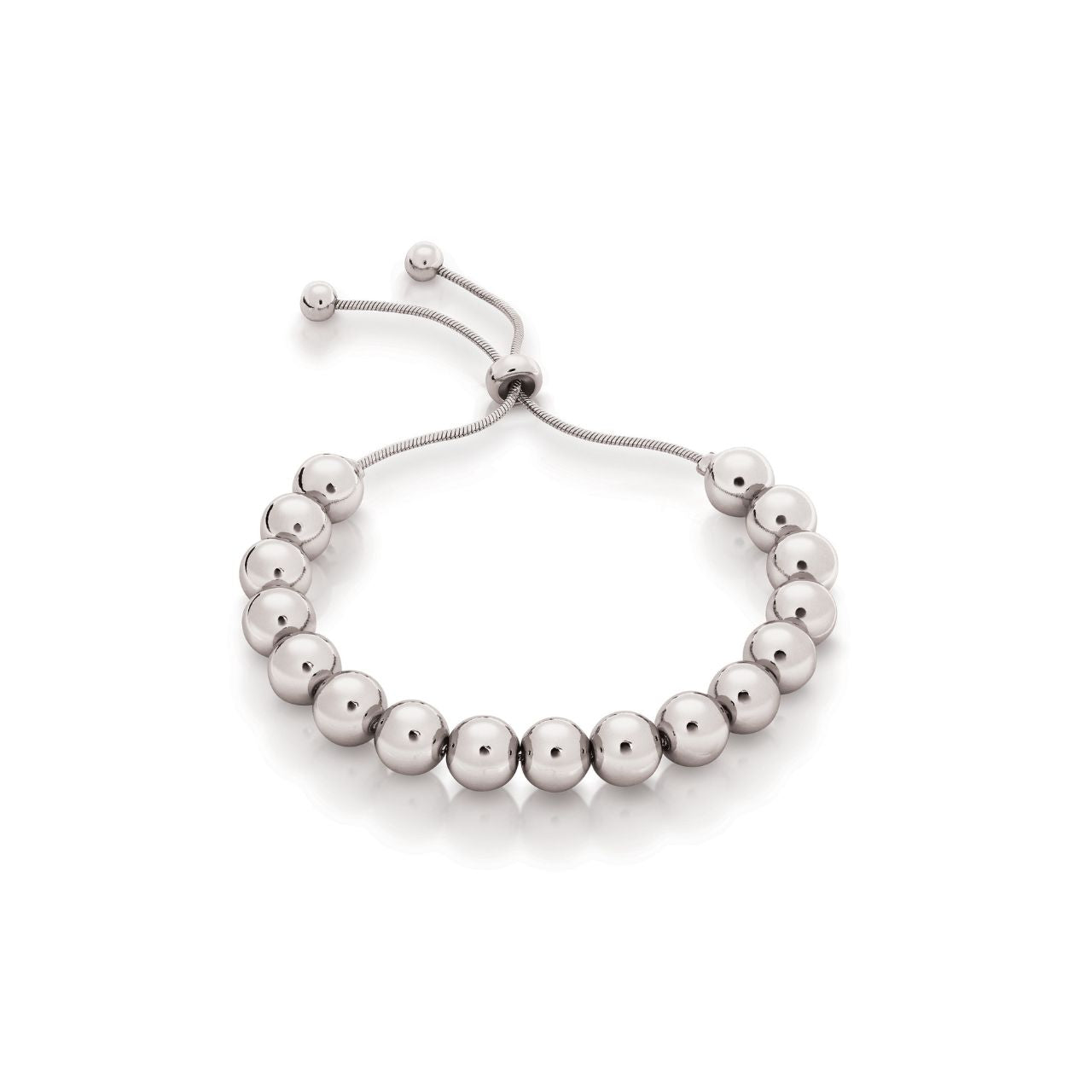 Our stunning and elegant silver pearl bangle makes for a most charming gift. it stands elegant and discrete amongst other silver bracelets, encompassing all the charm of the Romi brand.