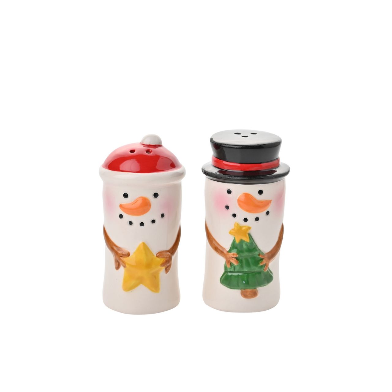 Introducing our whimsical Santa &amp; Snowman Salt &amp; Pepper Shakers, brought to you by THE SEASONAL GIFT CO.!