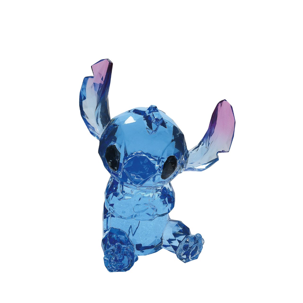 Celebrate your love for Disney with this statement "gem-cut" acrylic sculpture of your favourite Disney character: Stitch. Also known as experiment 626 is the illegal genetic experiment created by Jumba Jookkiba and Stitch's primary function is to destroy everything he touches.