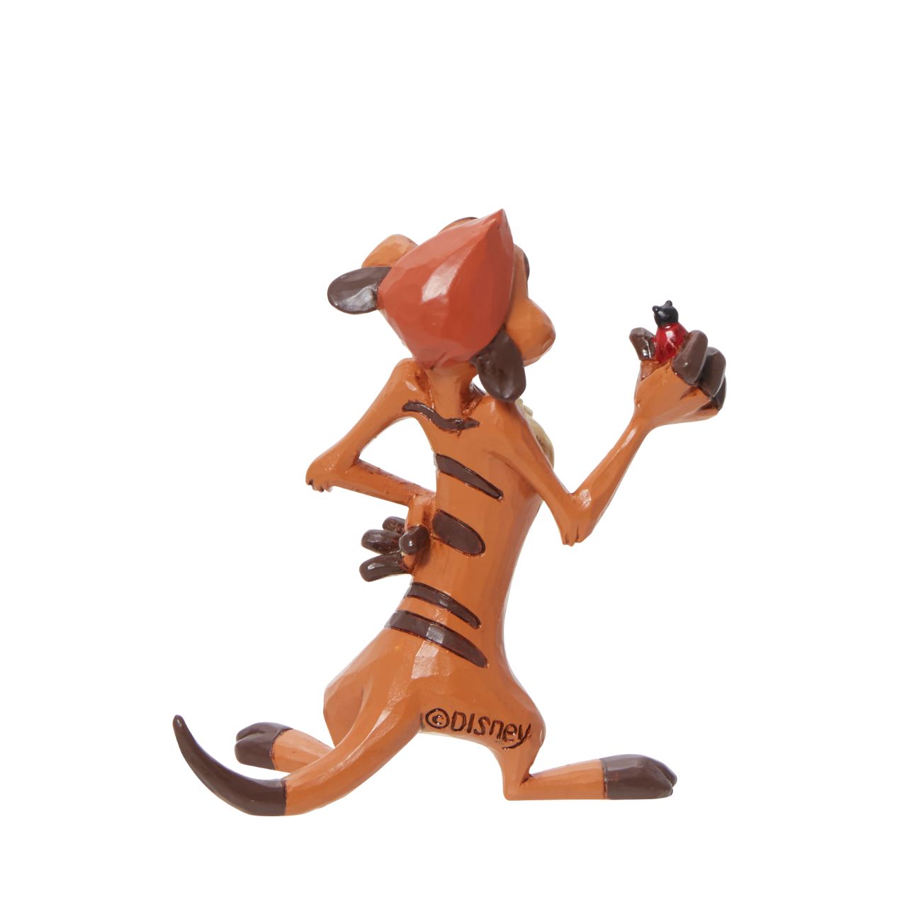 Disney The Lion King Timon Mini Figurine  Timon from the classic 1994 film The Lion King has been immortalised in this mini figurine. Designed by award winning artist Jim Shore, hand crafted using high quality cast stone and hand painted.