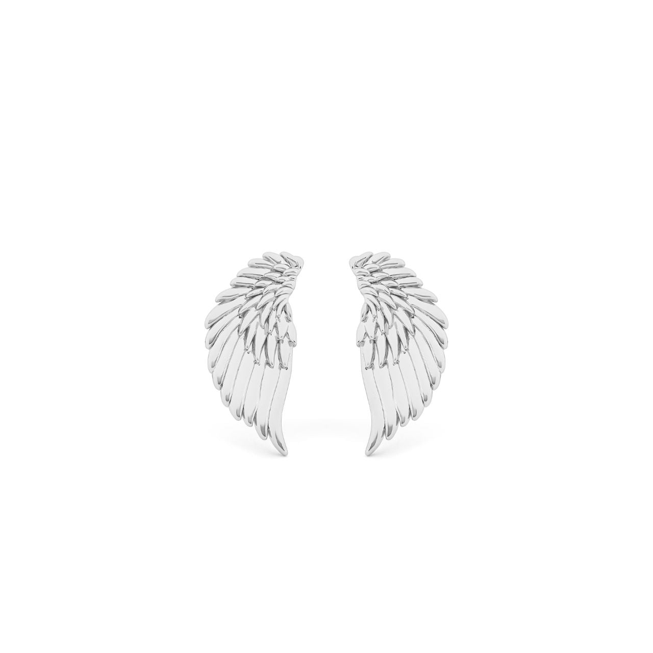 Elevate your style with these stunning silver Angel Wing Stud Earrings from Tipperary. Crafted with expert precision, these earrings feature delicate angel wing details for a beautiful and timeless look. Perfect for any occasion and sure to be a cherished addition to your jewellery collection.