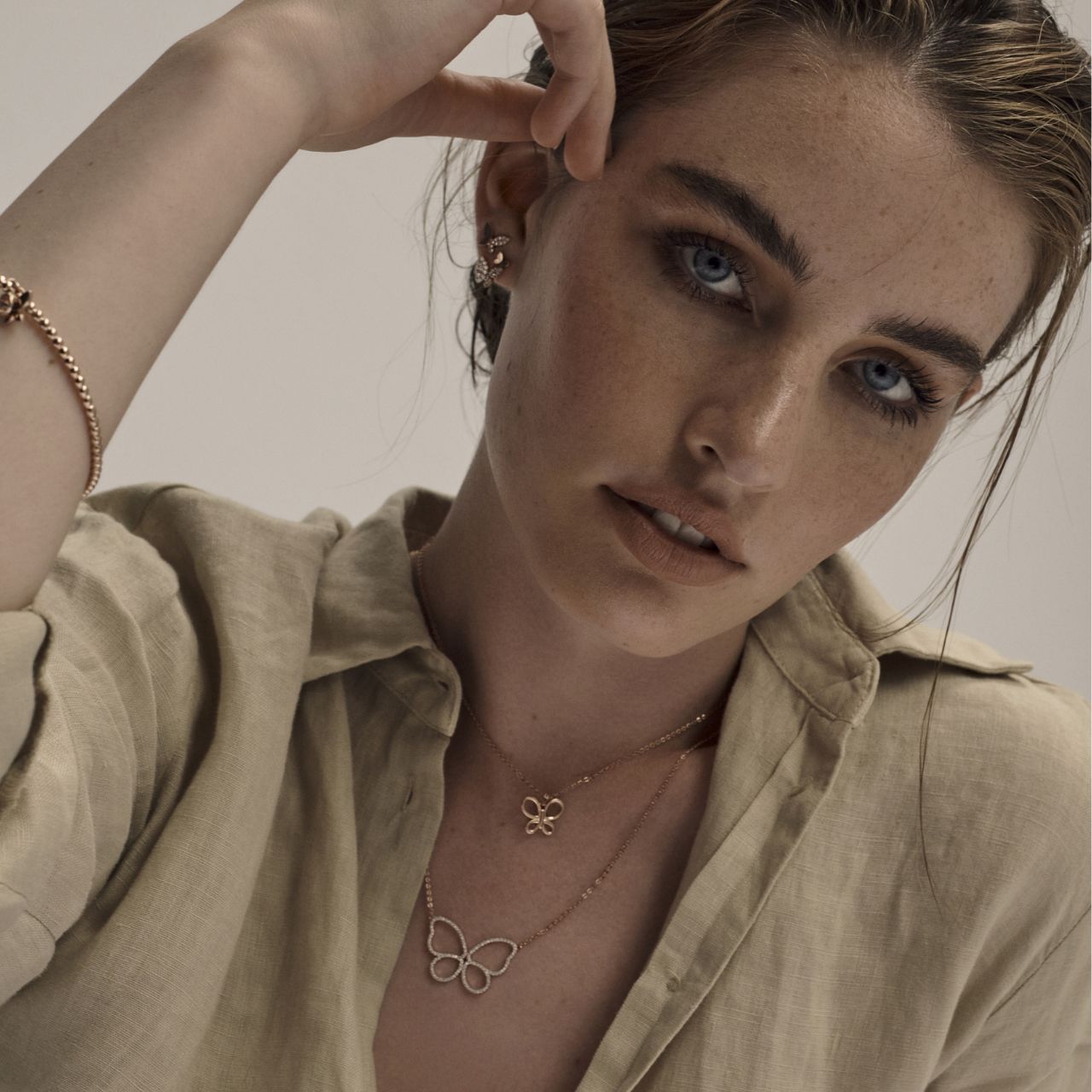 Tipperary Butterfly Rose Gold Pendant Horgan s of Blarney