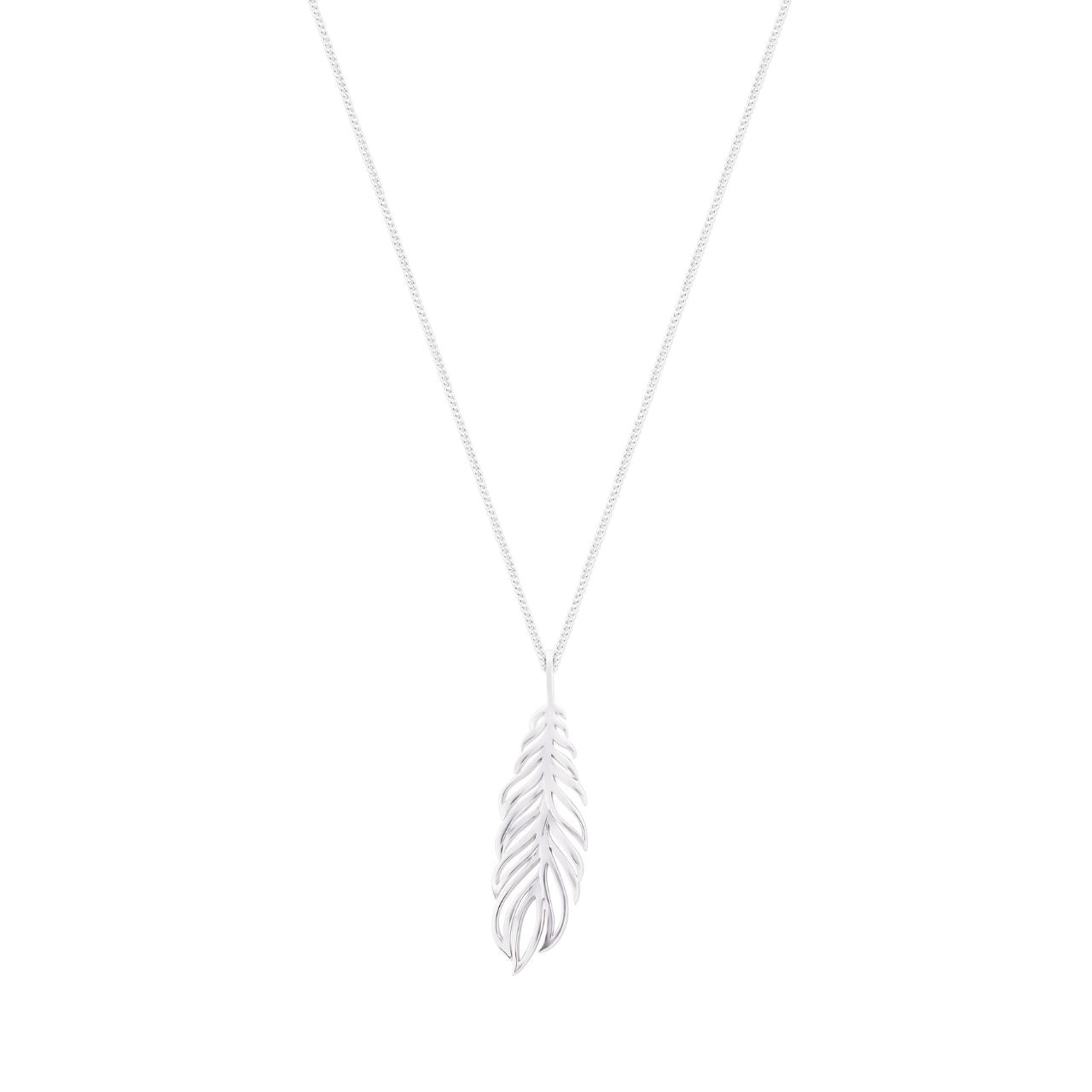 Silver Feather Cut Out Pendant by Tipperary  This beautiful Silver Feather Cut Out Pendant by Tipperary is designed to make a statement. Crafted from silver, this pendant is sure to impress with its intricate detailing and eye-catching design. Add a touch of elegance and style to any outfit with this timeless piece of jewellery.