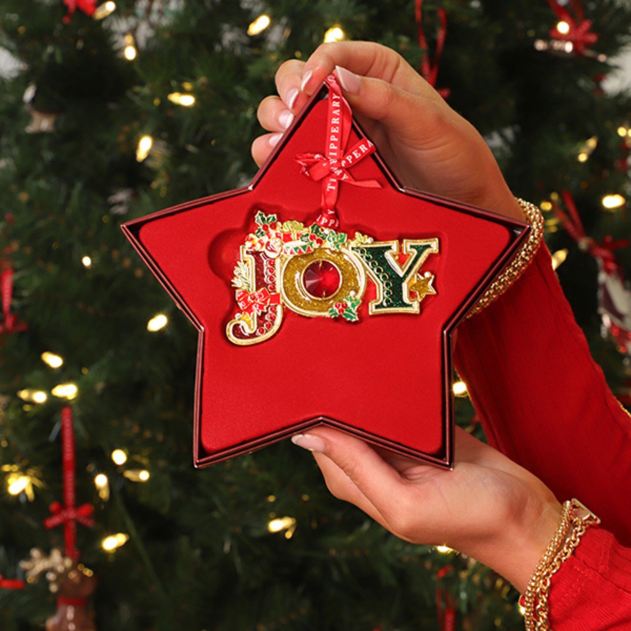 Gem Christmas Decoration - Joy by Tipperary