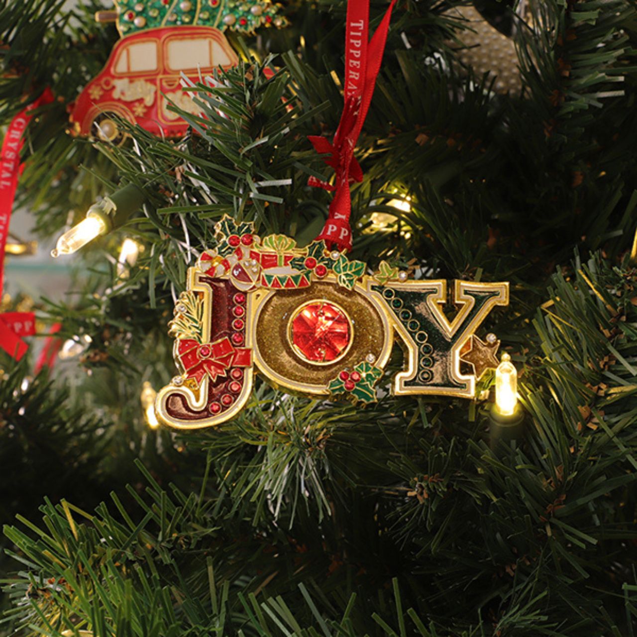 Gem Christmas Decoration - Joy by Tipperary