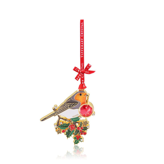 Gem Christmas Decoration - Robin by Tipperary