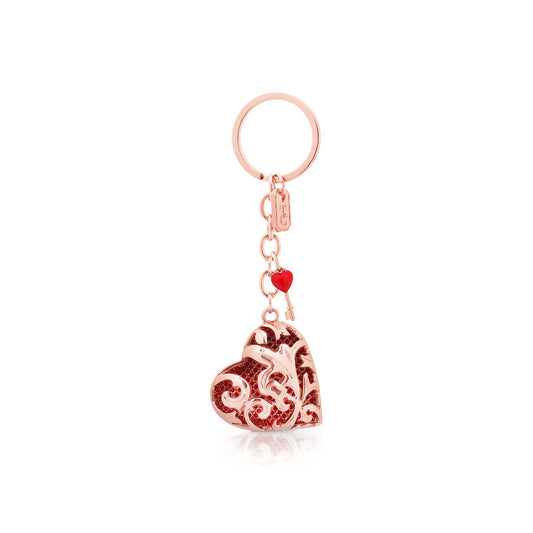 This Heart Keychain is inset with Crystals and has been crafted by our designers to create an object that is both unique and special.