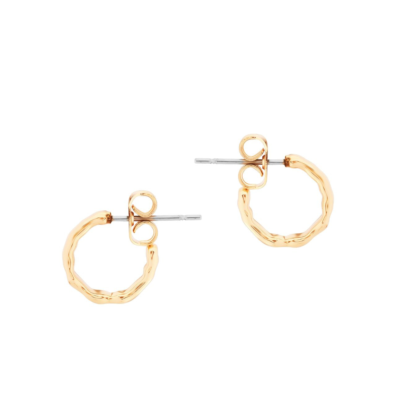 Mini Hoop Earrings Gold by Tipperary  Expertly crafted with yellow gold, the Tipperary Mini Hoop Earrings are a stylish addition to any outfit. The mini hoops offer a delicate, yet eye-catching look that is perfect for everyday wear. Elevate your style with these elegant earrings that are sure to become a staple in your jewellery collection.