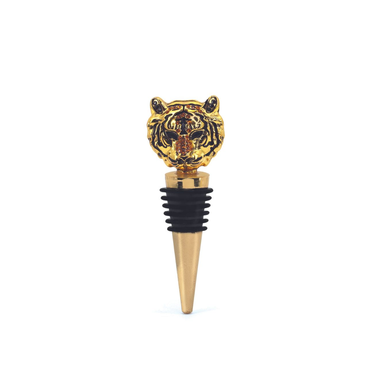 Tipperary Tiger Bottle Stopper is a unique addition to your barware collection. Its intricate design featuring a fierce tiger adds a touch of style to your next gathering. Keep your wine fresh and secure with this must-have accessory.