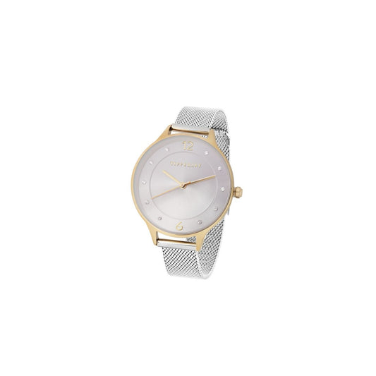 The sleek Tivoli Watch is crafted from Silver and Rose Gold and features a Silver Mesh Strap with adjustable sliding buckle clasp. The watch face is embellished with 10 crystals on the outer circumference. With Rose gold bezel and hands the watch is finished with the Tipperary branding on the centre.