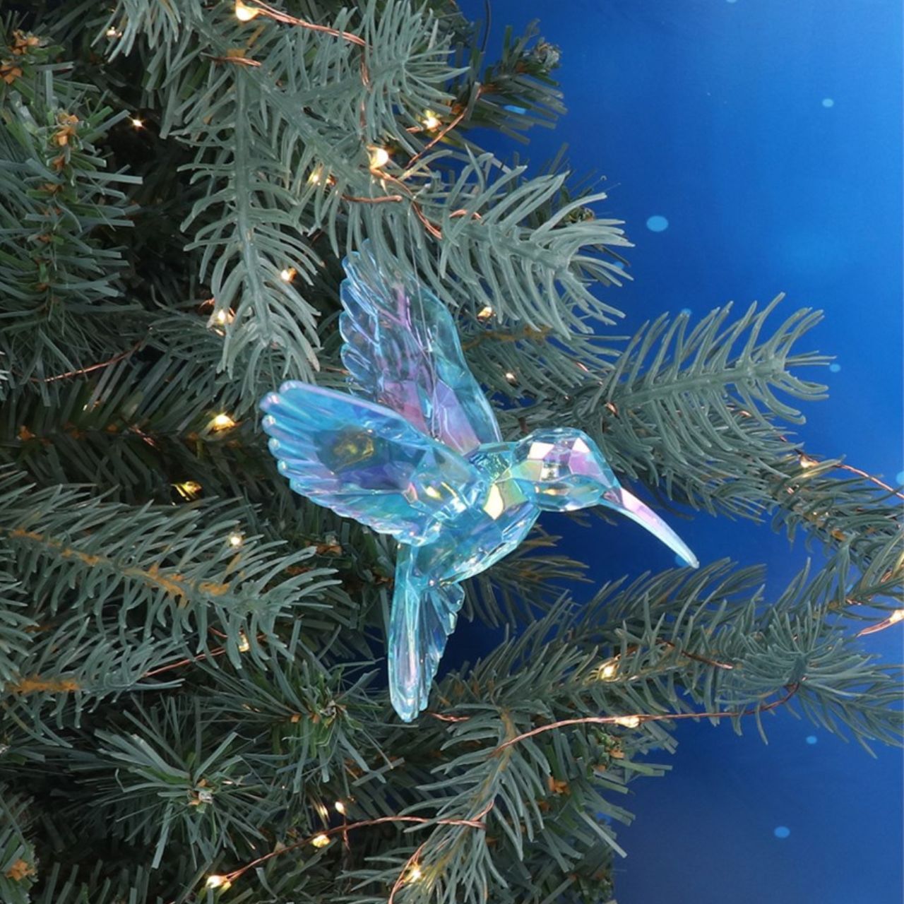 Gisela Graham Turquoise Acrylic Hummingbird Christmas Ornament  Browse our beautiful range of luxury Christmas tree decorations, baubles & ornaments for your tree this Christmas.